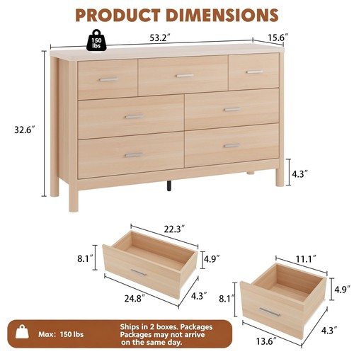 Drawer wooden dresser - 7,